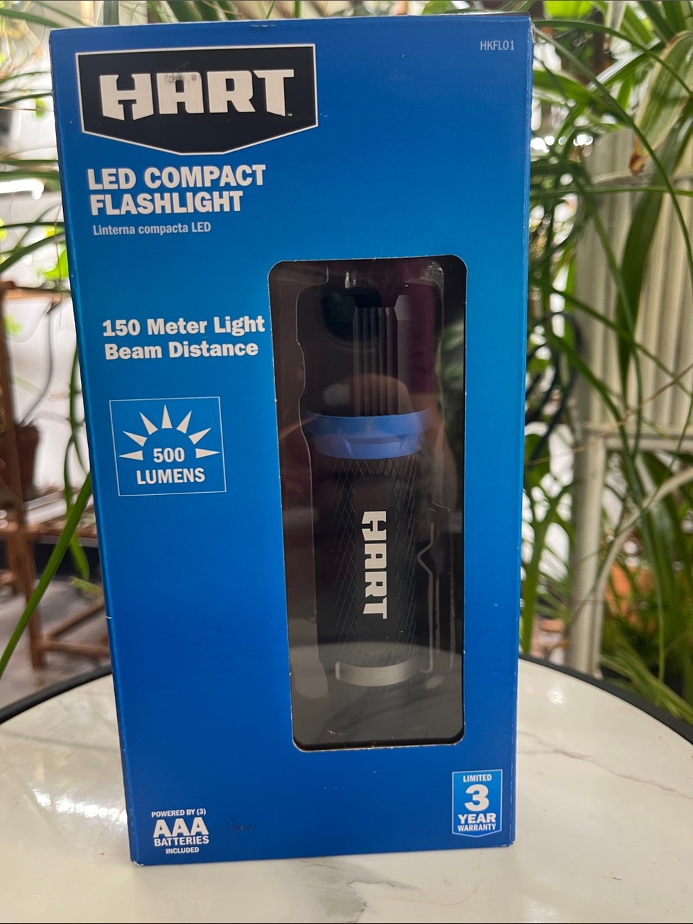 Black LED Compact Flashlight - 500 Lumens